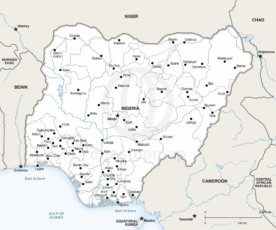 Map of Nigeria political