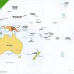 Map of Australia continent political