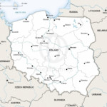 Map of Poland political