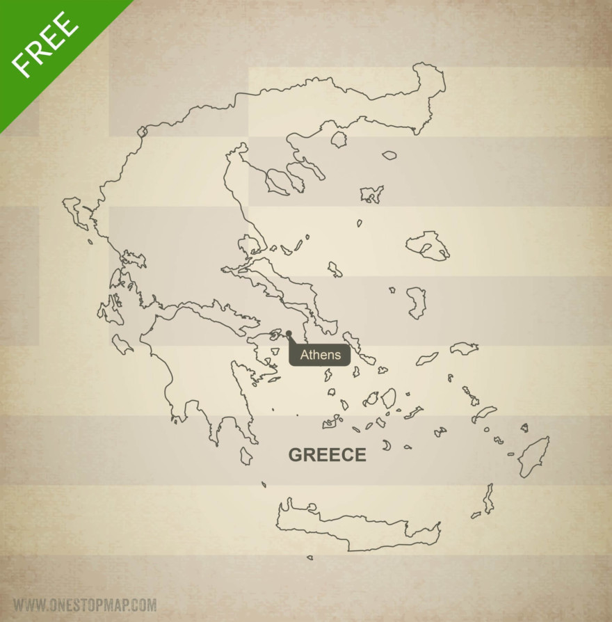 Map of Greece outline