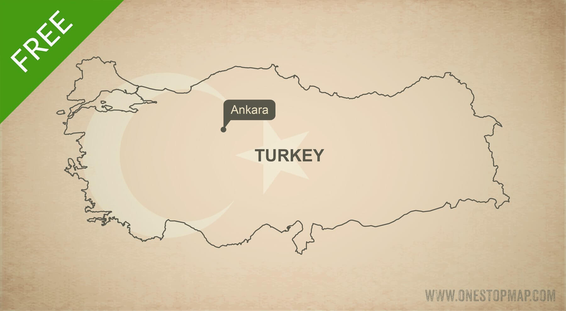 Map of Turkey outline