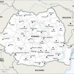 Map of Romania political