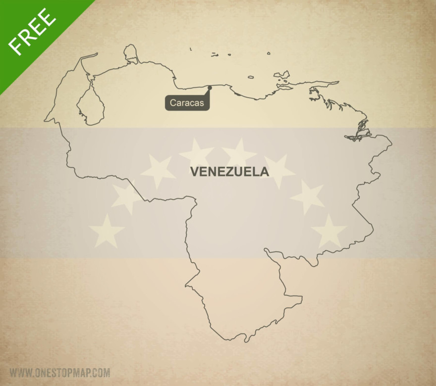 Map of Venezuela outline