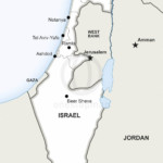 Map of Israel political