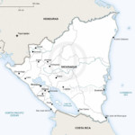 Map of Nicaragua political
