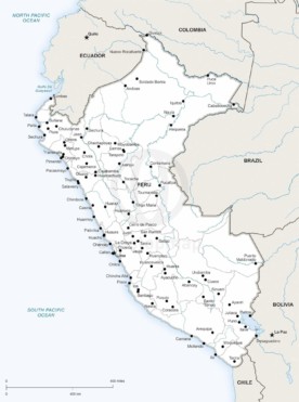 Map of Peru political