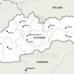 Map of Slovakia political