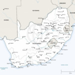 Map of South Africa political