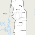 Map of Togo political
