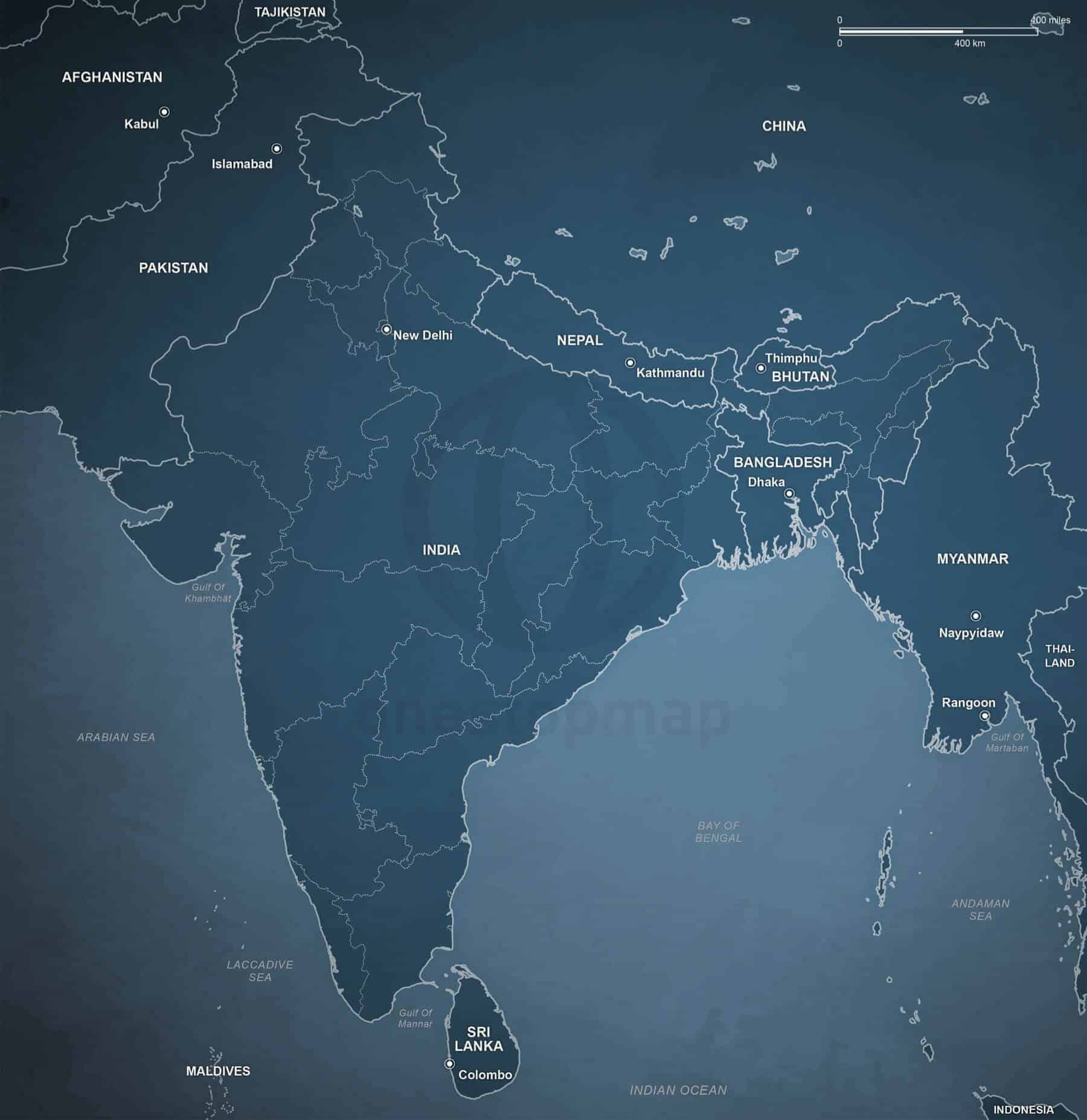 Map of India political