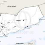 Map of Yemen political