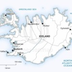 Map of Iceland political