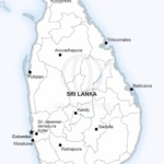 Map of Sri Lanka political