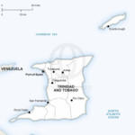 Vector map of Trinidad and Tobago political