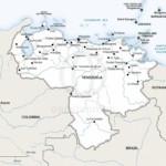 Map of Venezuela political