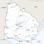 Map of Uruguay political