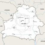 Map of Belarus political