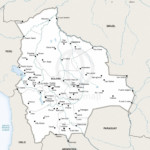 Map of Bolivia political