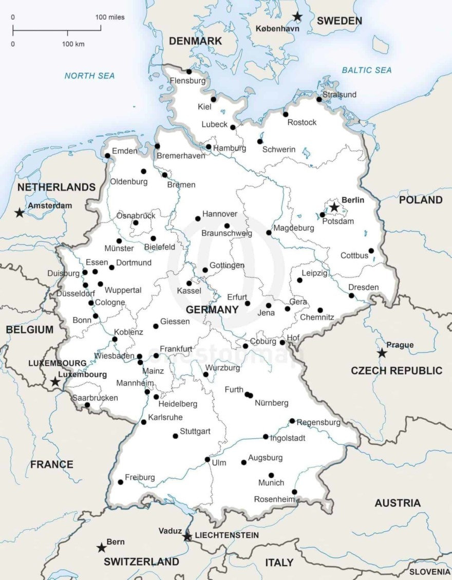 Map of Germany political