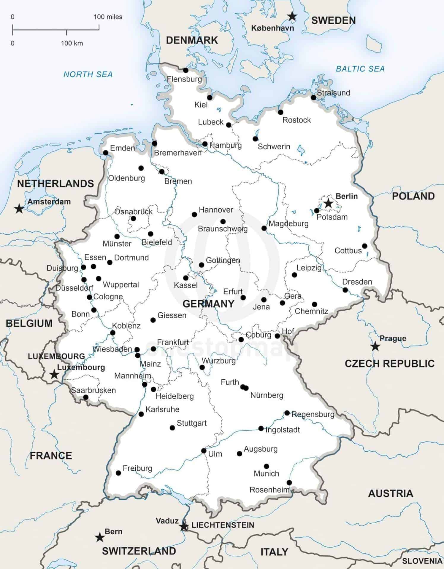 Map of Germany political