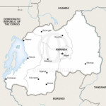 Map of Rwanda political