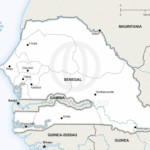 Map of Senegal political