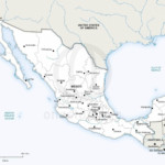 Map of Mexico political