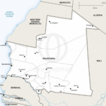 Map of Mauritania political