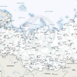 Vector map of Russia political