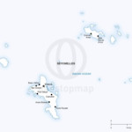 Vector map of Seychelles political