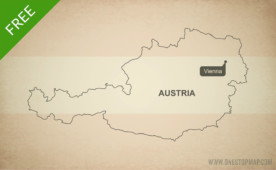 Free vector map of Austria outline