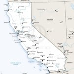 Vector map of California political