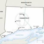 Vector map of Connecticut political
