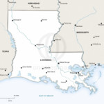Vector map of Louisiana political