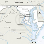 Vector map of Maryland political