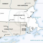 Vector map of Massachusetts political