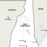 Vector map of New Hampshire political