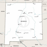 Vector map of New Mexico political