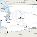 Vector map of Washington political