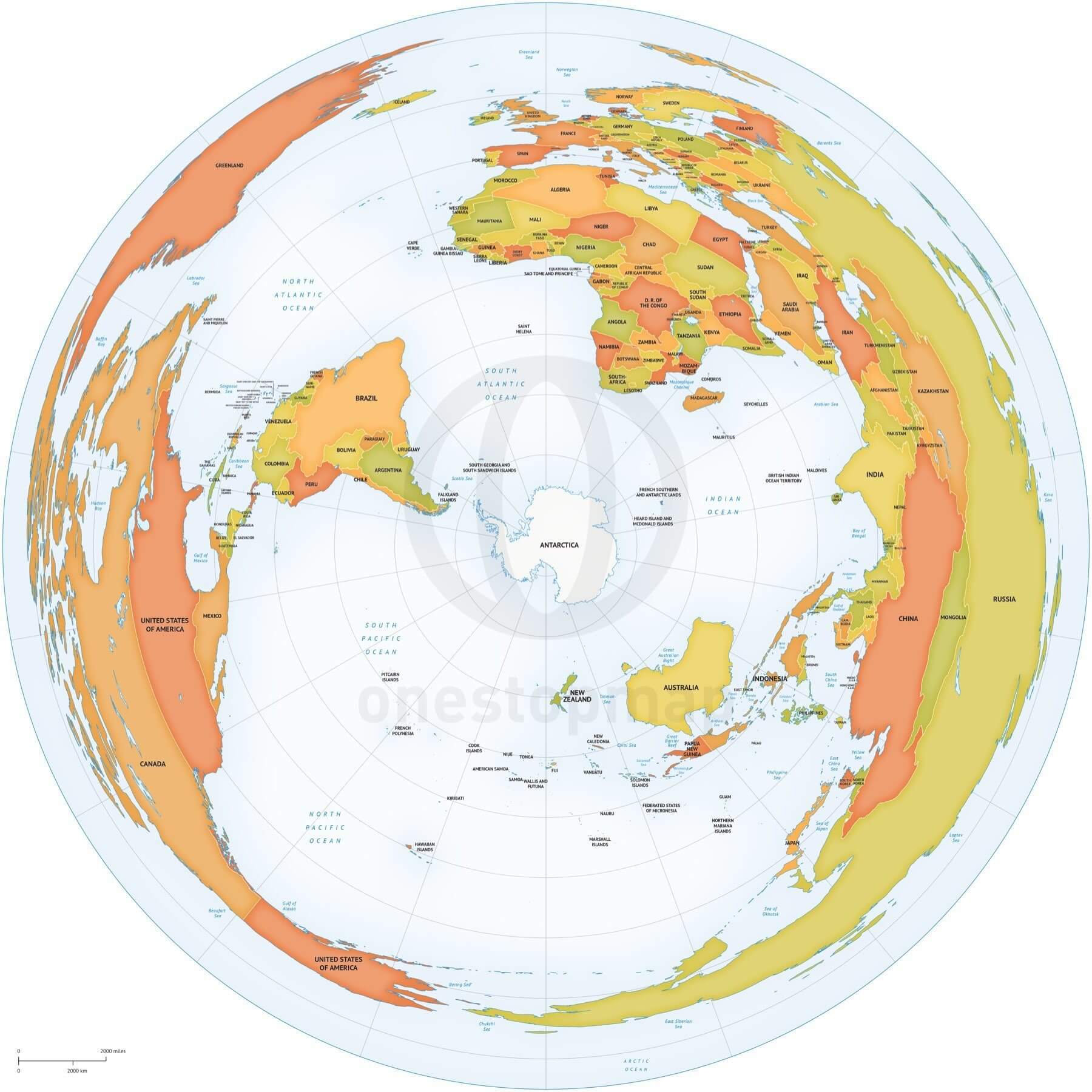 analogový zimní Kontrola antarctica on world map šeřík Intenzivní Ustaraný