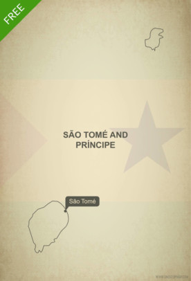 Free vector map of Sao Tome and Principe outline