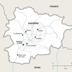 Vector map of Andorra political