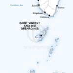 Vector map of Saint Vincent and the Grenadines political