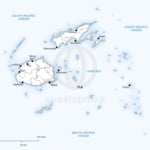 Vector map of Fiji political