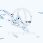Vector map of Solomon Islands political