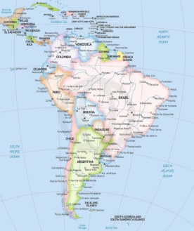 Map of South America, Formal style